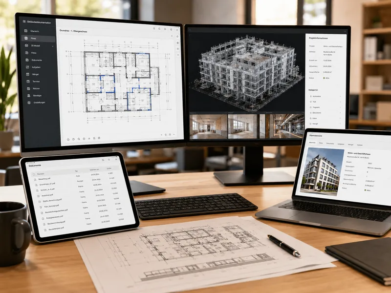 Digitale Immobilien-Dokumentation am Bildschirm